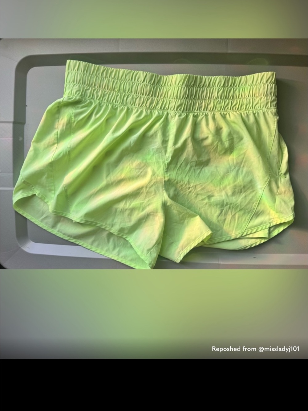 Avia Women's Athletic Shorts Neon Yellow